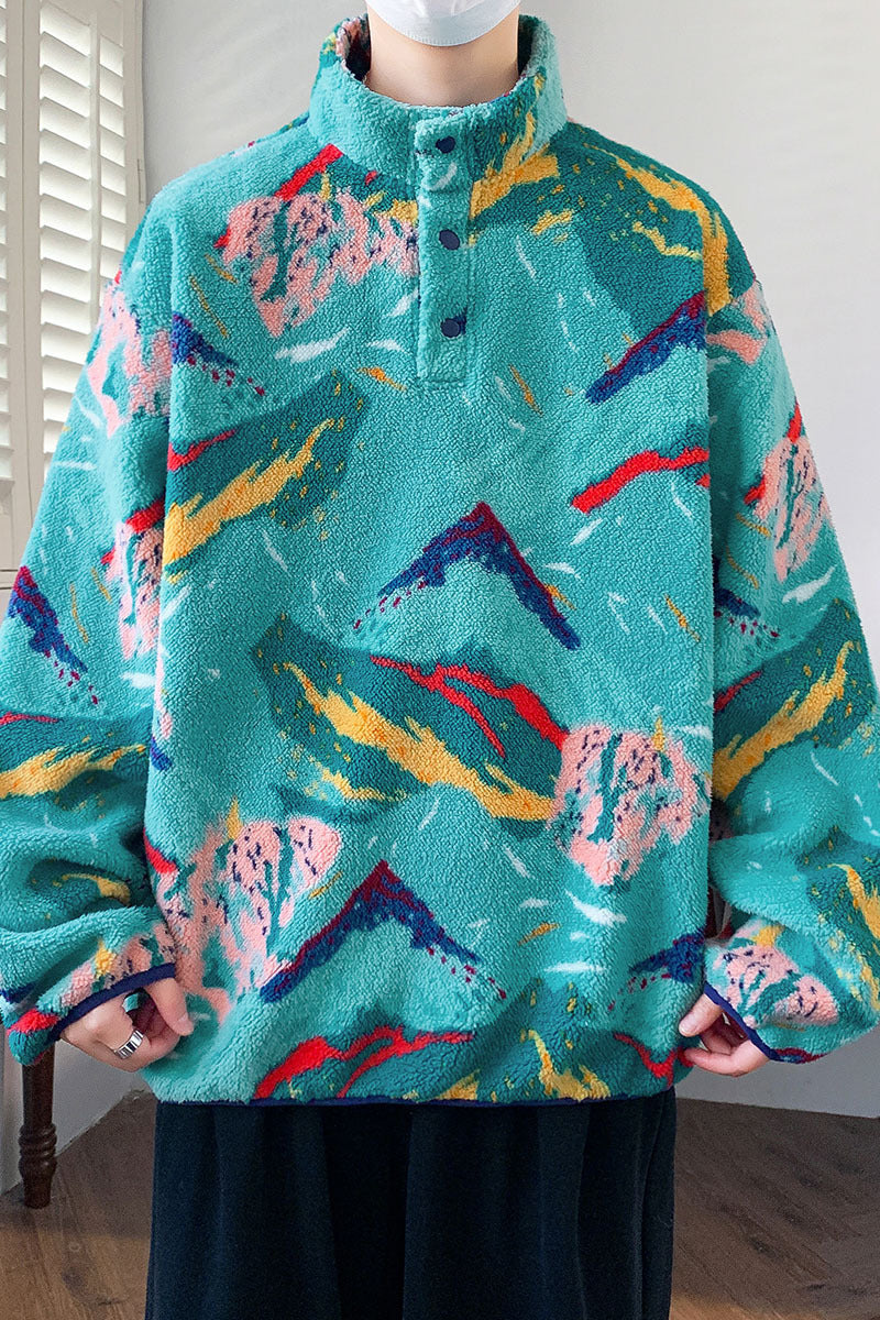 Fashion Men's Velvet Padded Thickened Sweater