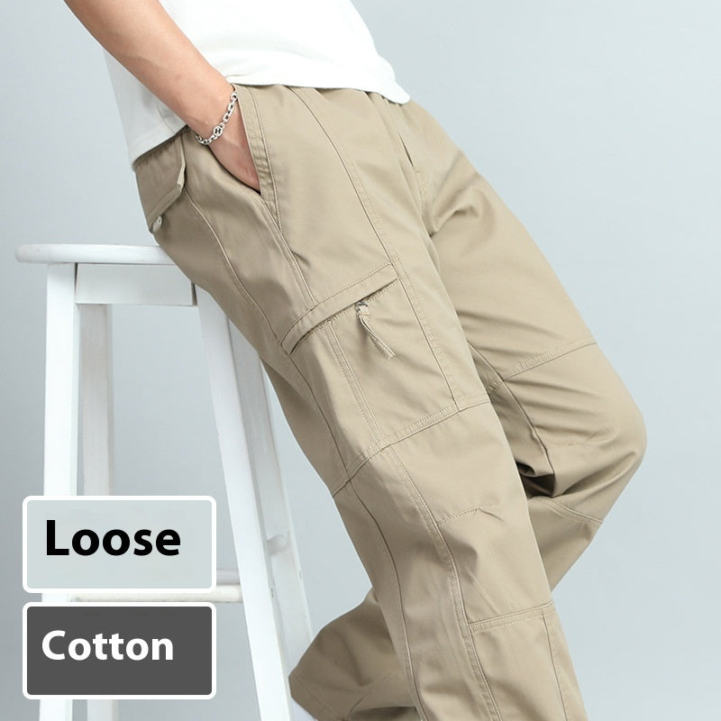 Overalls Men's Pure Cotton Casual Pants