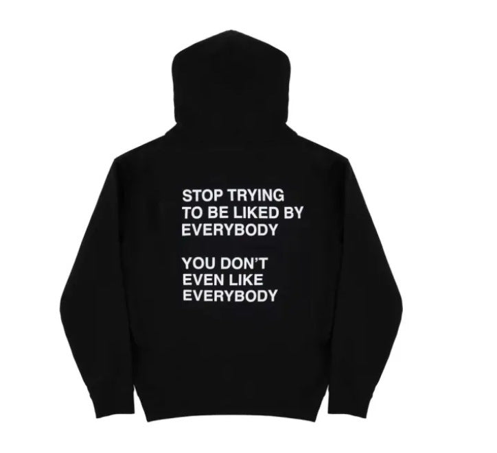 Men's And Women's Sweatshirt Slogan Drawstring Printed Hoodie