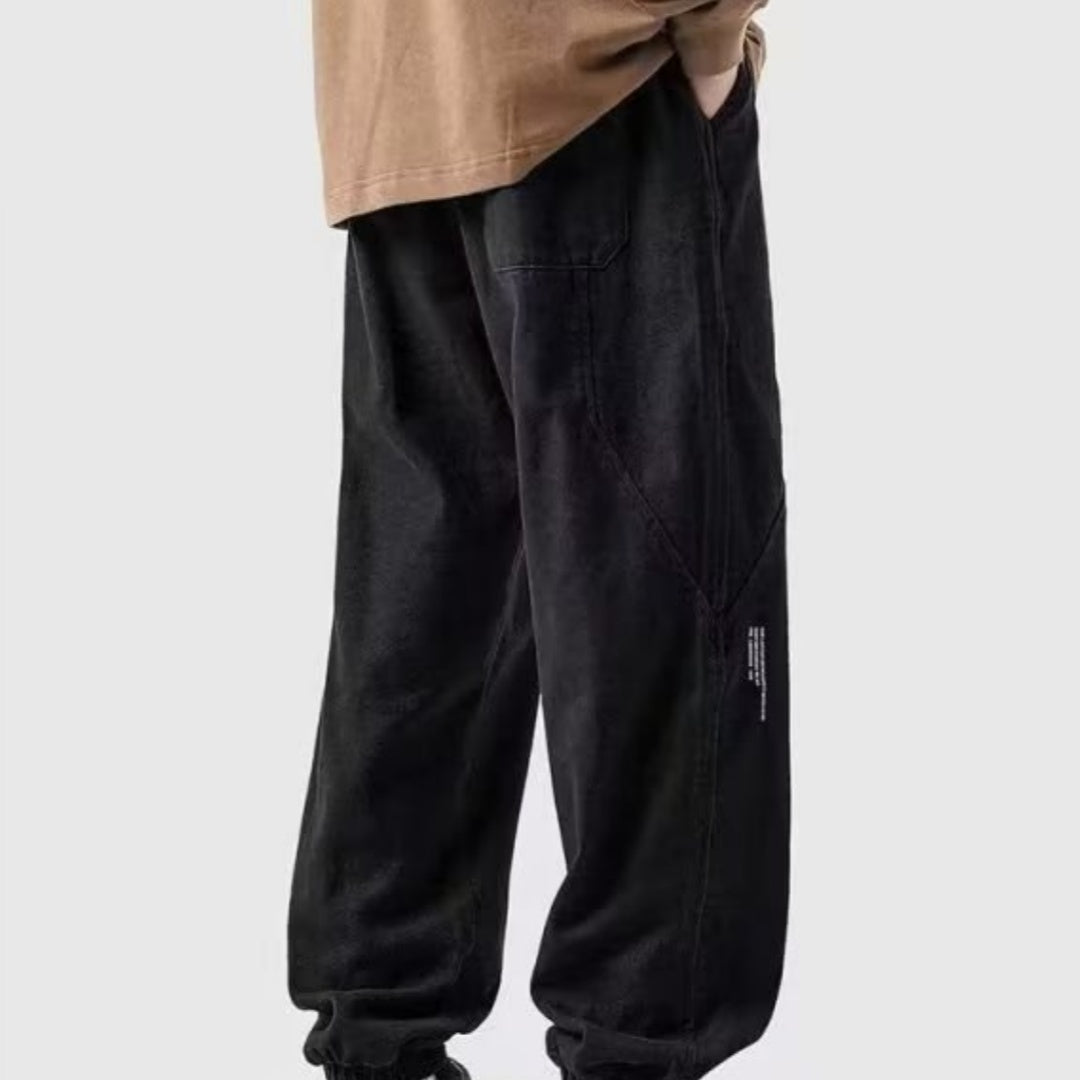 Summer Loose Casual Pants Trousers Pocket Decoration for men