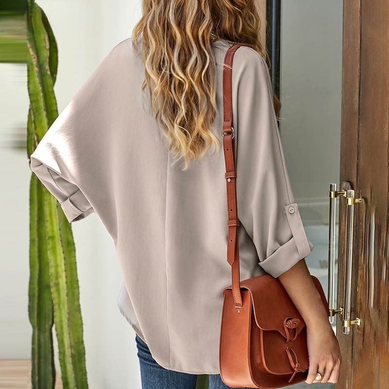Women's Sexy V-neck Loose Oversize Shirt