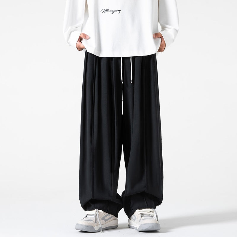 Men's Loose Cargo Wide Leg Solid Color Bloomers