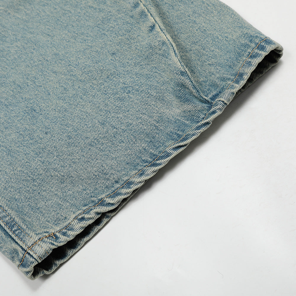 Ins Loose Wash Simple All-Matching Wide Leg Trousers for men