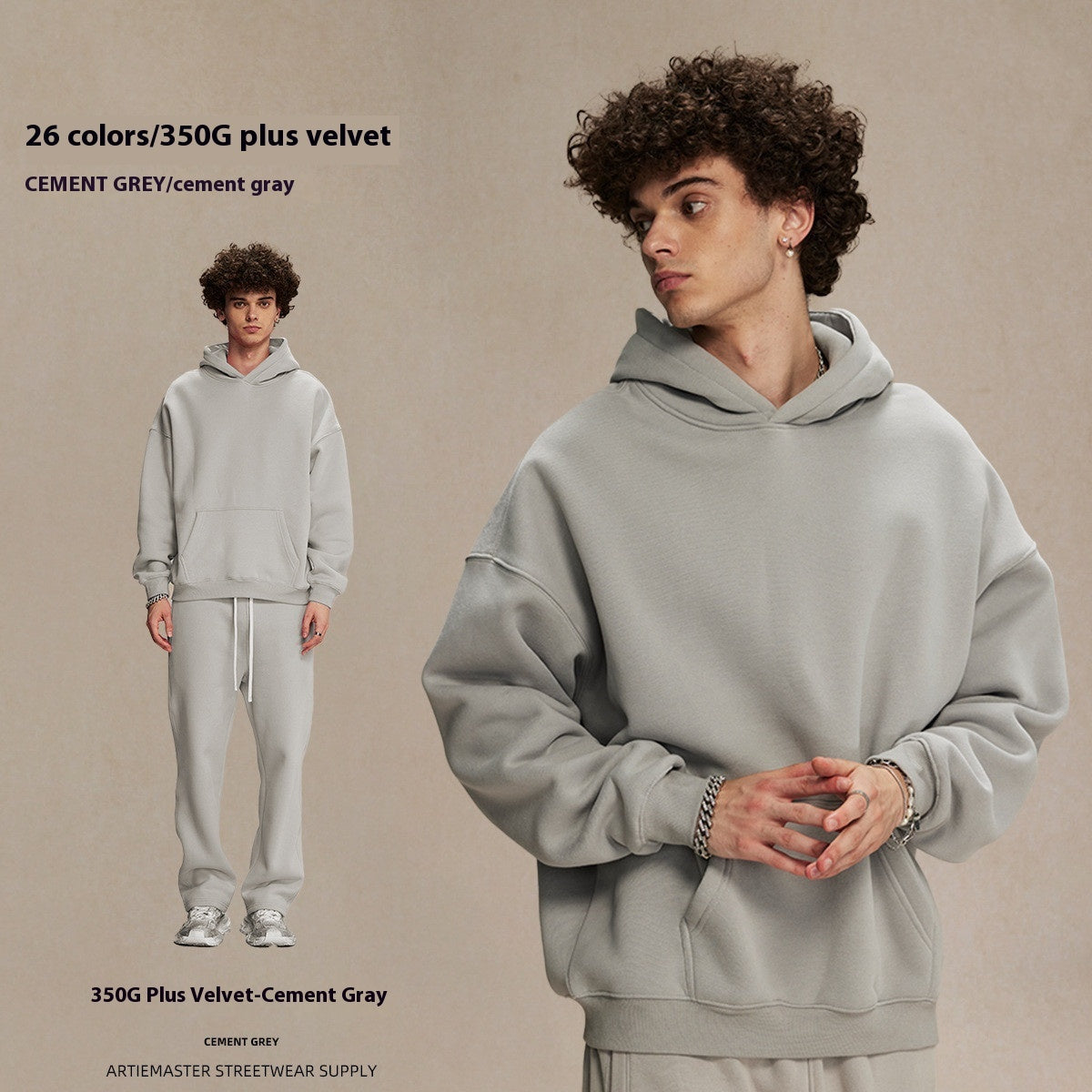 Oversize Thick Hooded Fashion Men and women Sweater