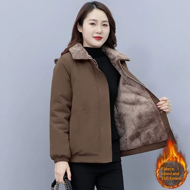 Thickened Versatile Warm Fleece Casual Jacket New Fashion Slim