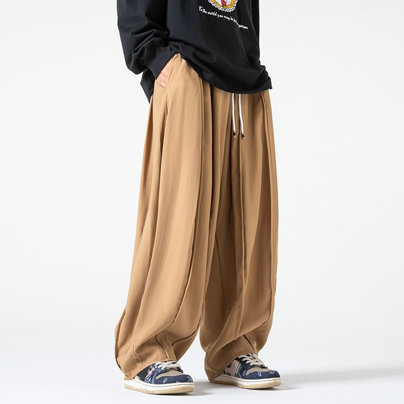 Men's Loose Cargo Wide Leg Solid Color Bloomers