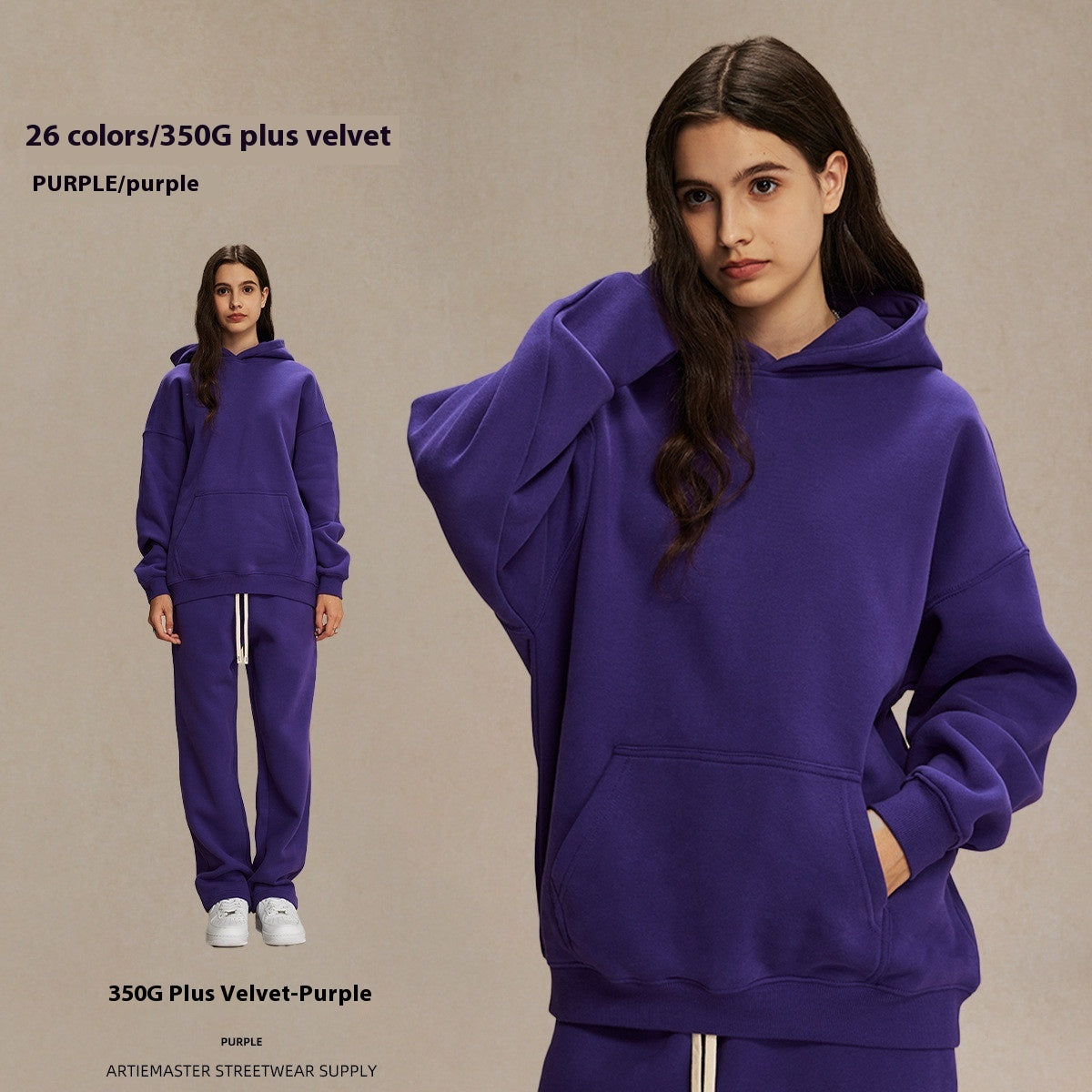 Oversize Thick Hooded Fashion Men and women Sweater