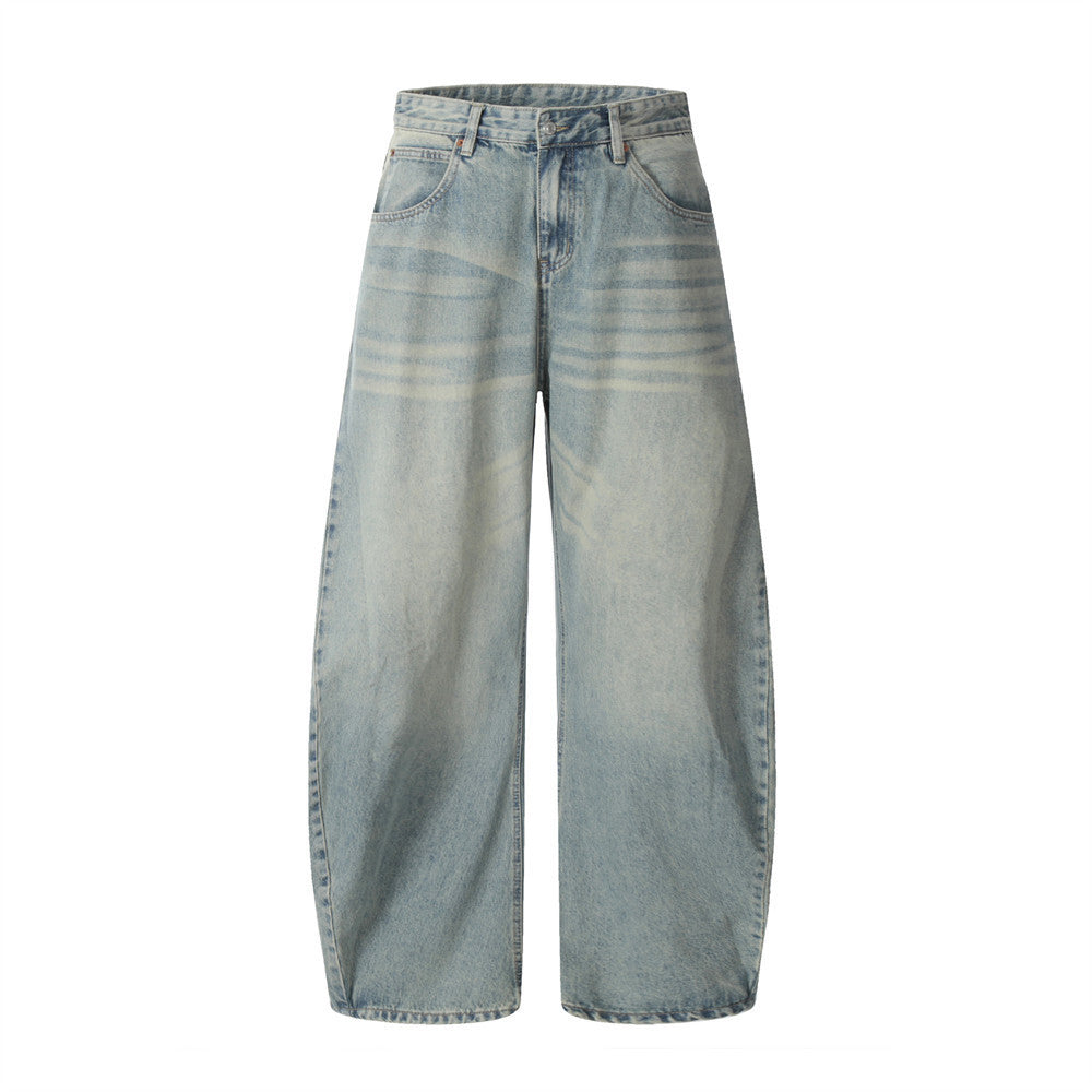 Ins Loose Wash Simple All-Matching Wide Leg Trousers for men