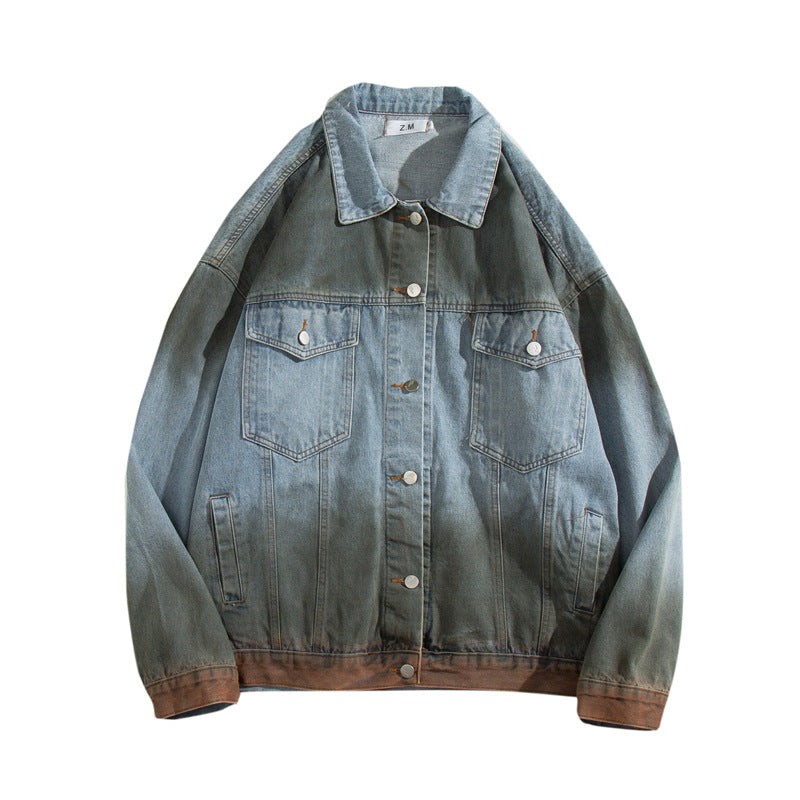 Oversize Gradient Denim Jacket unisex