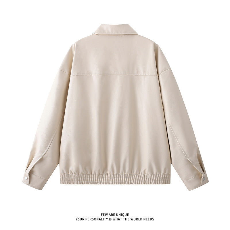 Maillard Short Pu Leather Coat Men