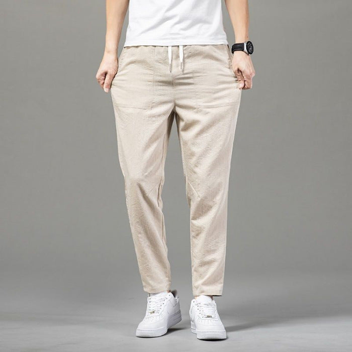 Solid Color Clean Version Thin Pants Male