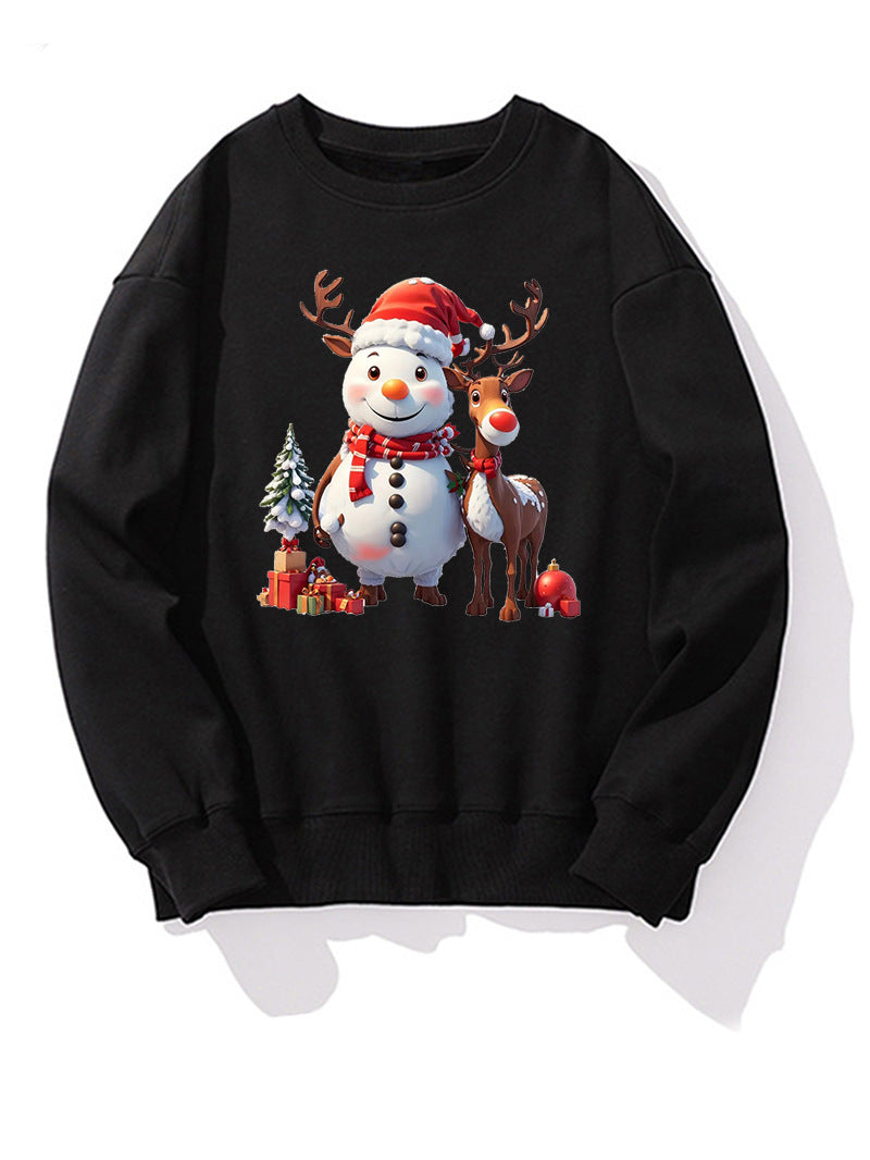 Men's Printed Long-sleeve Christmas Casual Top
