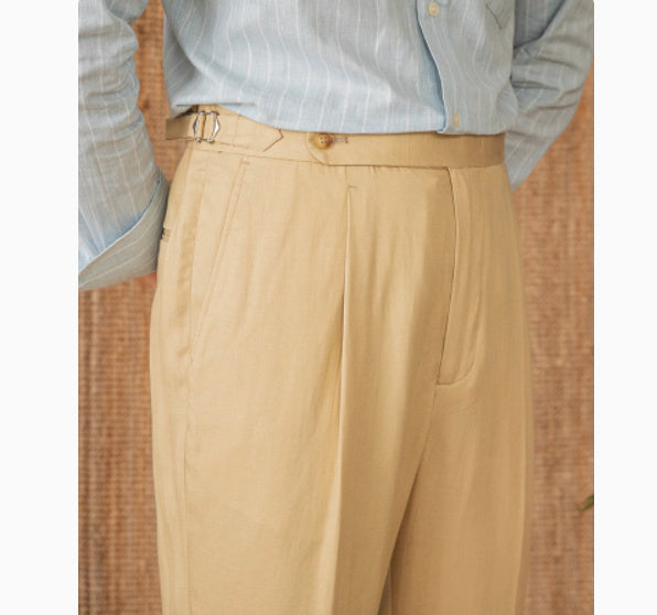 Naples High Waist Straight-leg Pants for men