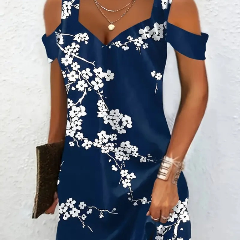 Fashionable Printed Women's Sleeveless Dress