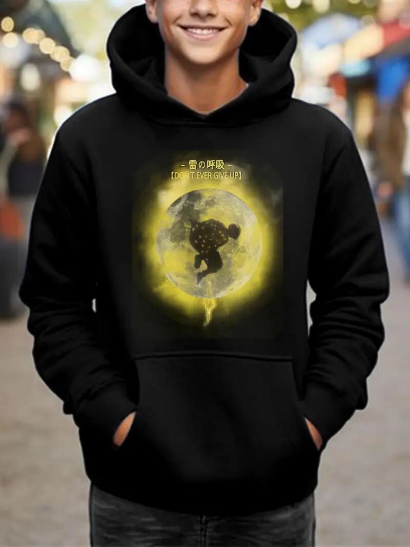 Men's Printed Hooded Sweatshirt