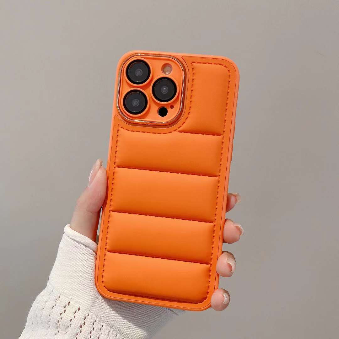 Cotton Filled Down Jacket Phone Case for iphone