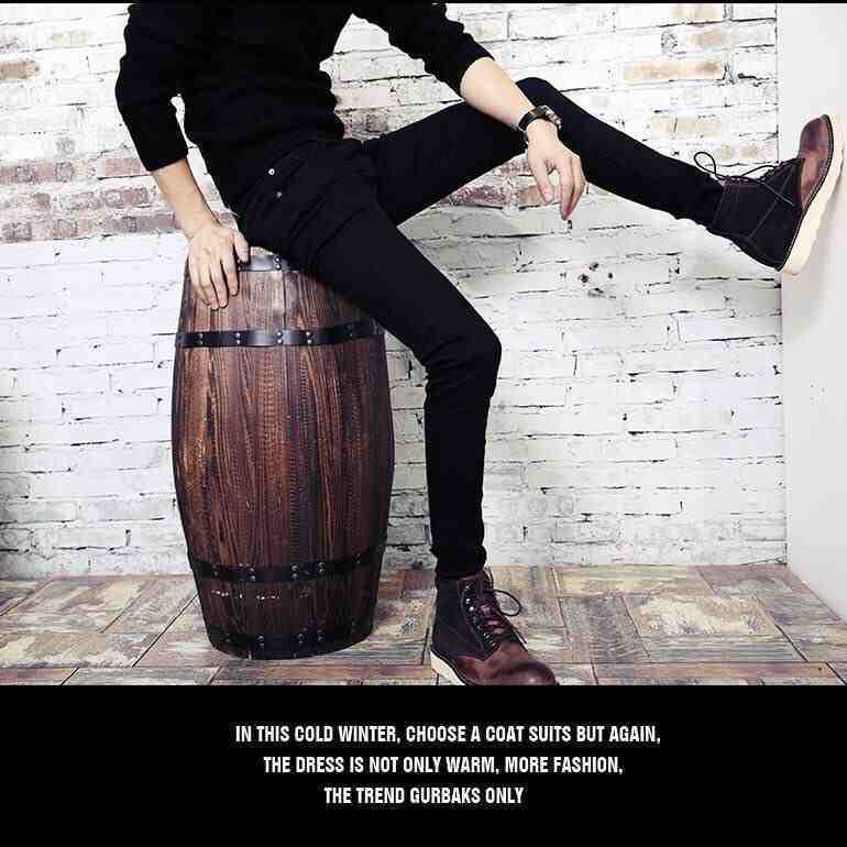 Men's Denim Coat European and American Leisure Vintage Slim-fit Stand Collar Zipper Jacket