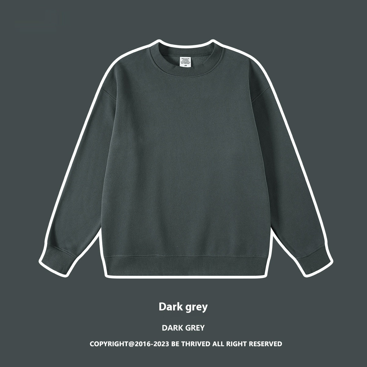 Fleece-lined Casual Round Neck Men's Sweater