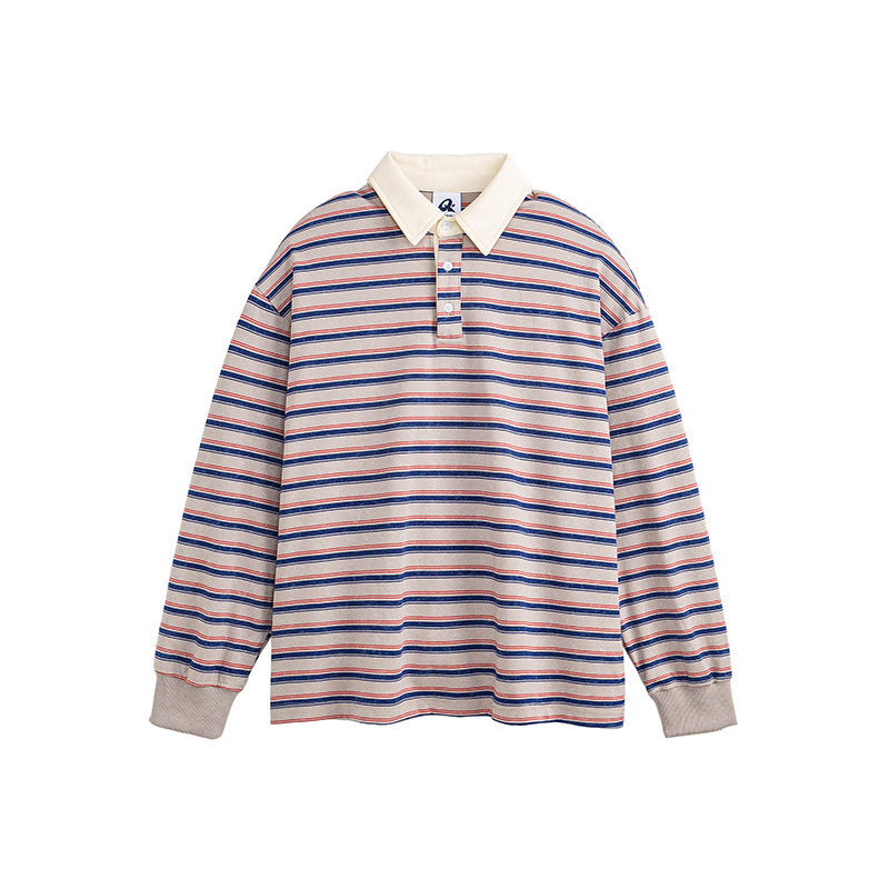 Color Matching Long Sleeve Spring Men's And Women's Sweater