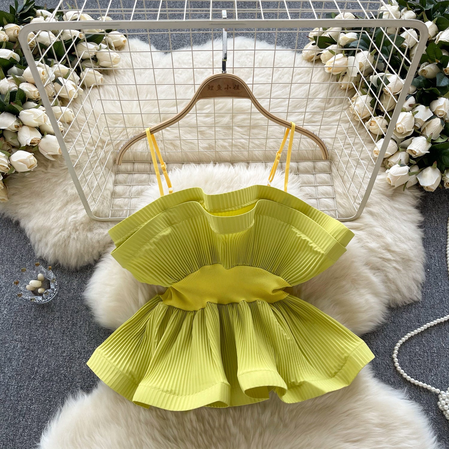 Vacation Style Suspender Top Women's Wear European And American Ins