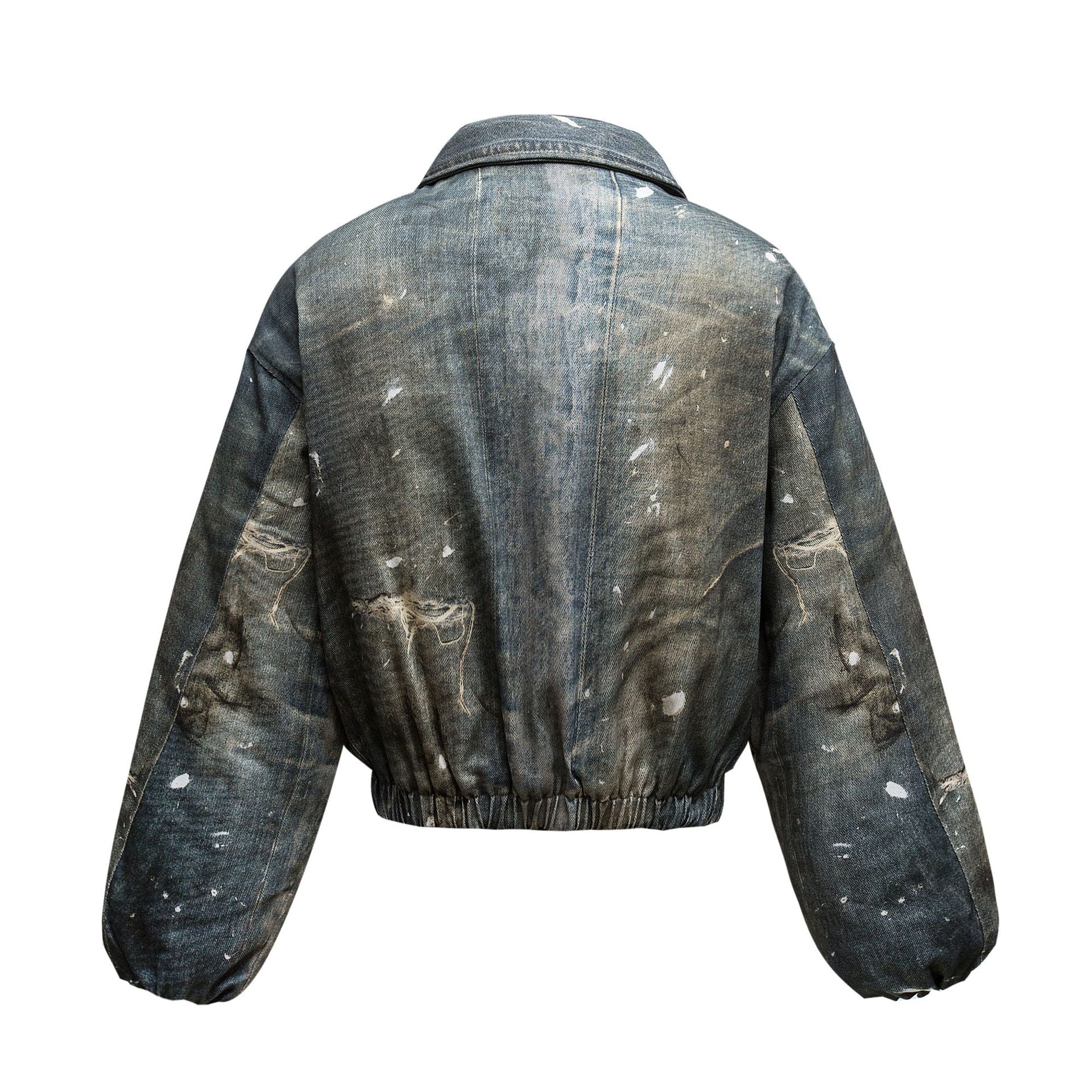 Men's American-style Retro Thickened Short And Wide Cotton-padded Jacket