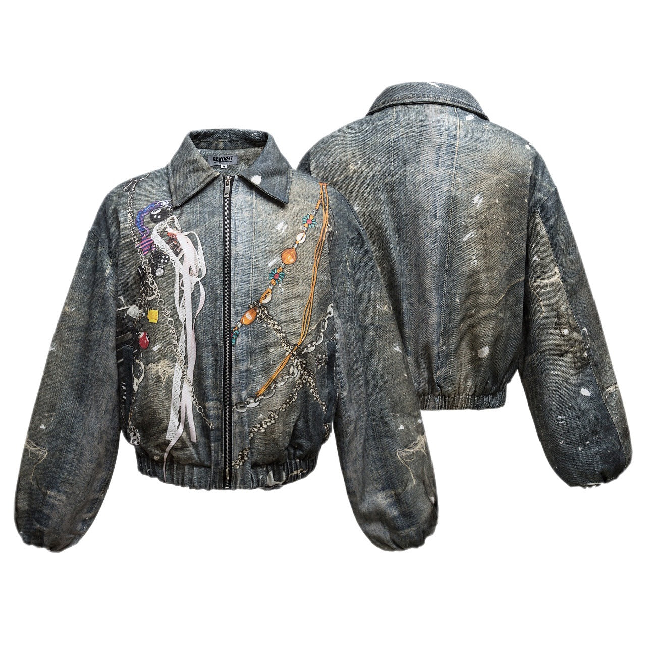 Men's American-style Retro Thickened Short And Wide Cotton-padded Jacket