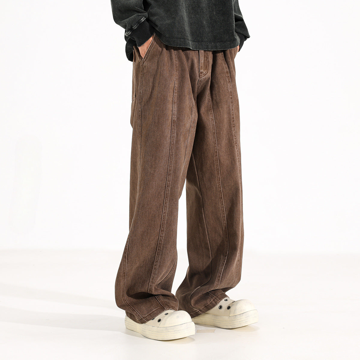 Maillard American Retro Drooping Straight Jeans