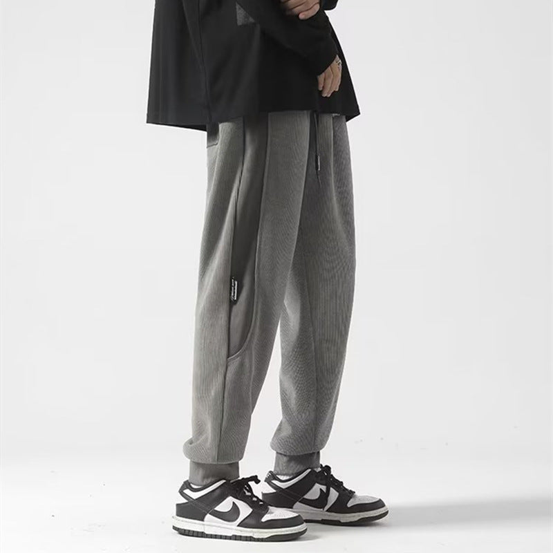 Men's Ankle-tied Pants Loose Casual Trousers