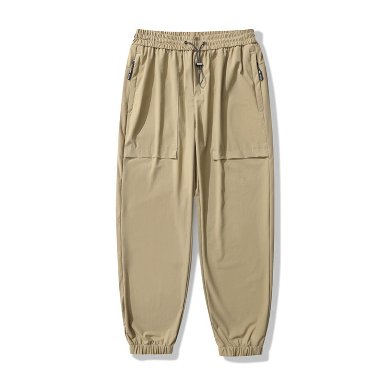 Couple's Nylon Ice Silk Leggings Ankle-tied for men