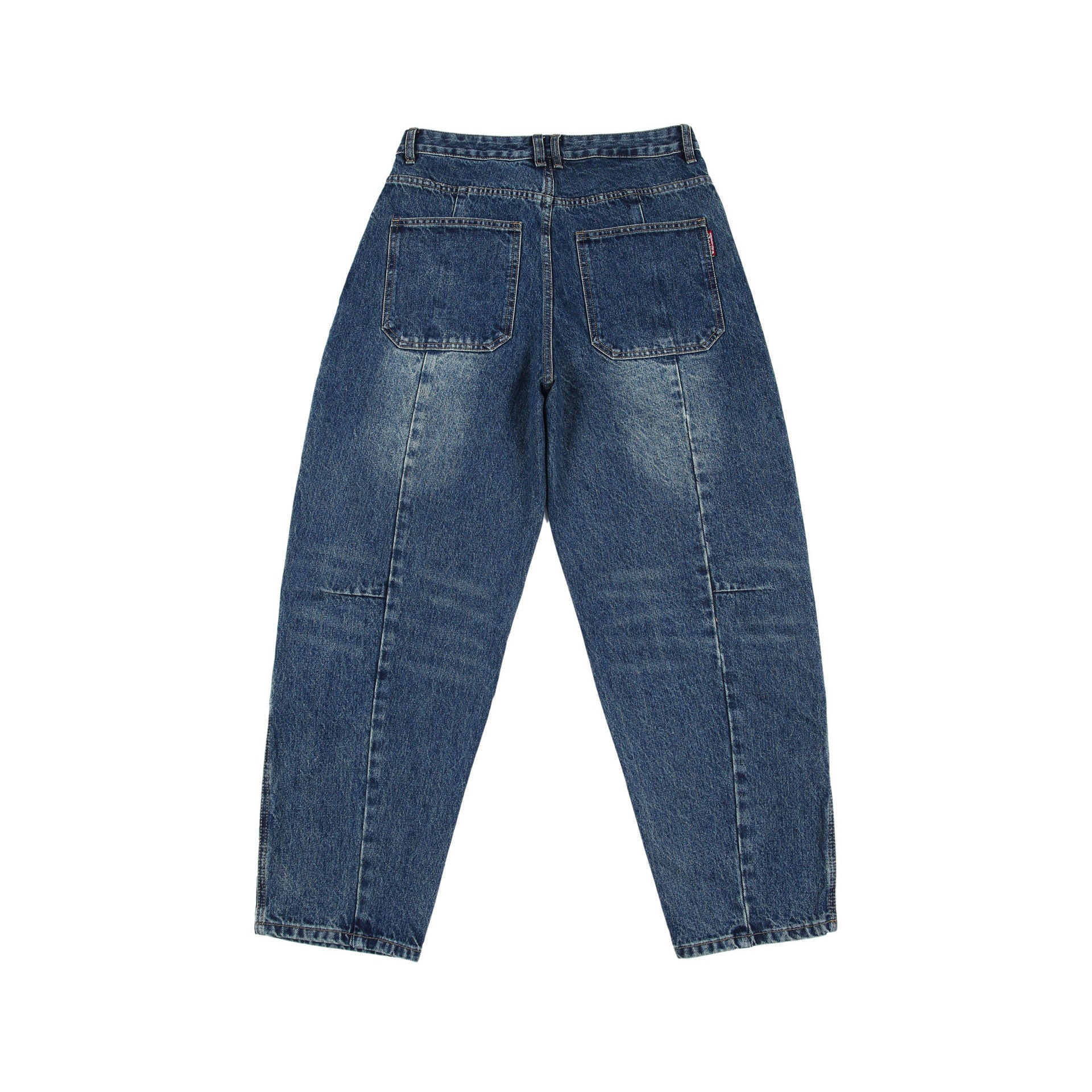 Retro Washed Heavy Ounce Deconstruction Patchwork Jeans