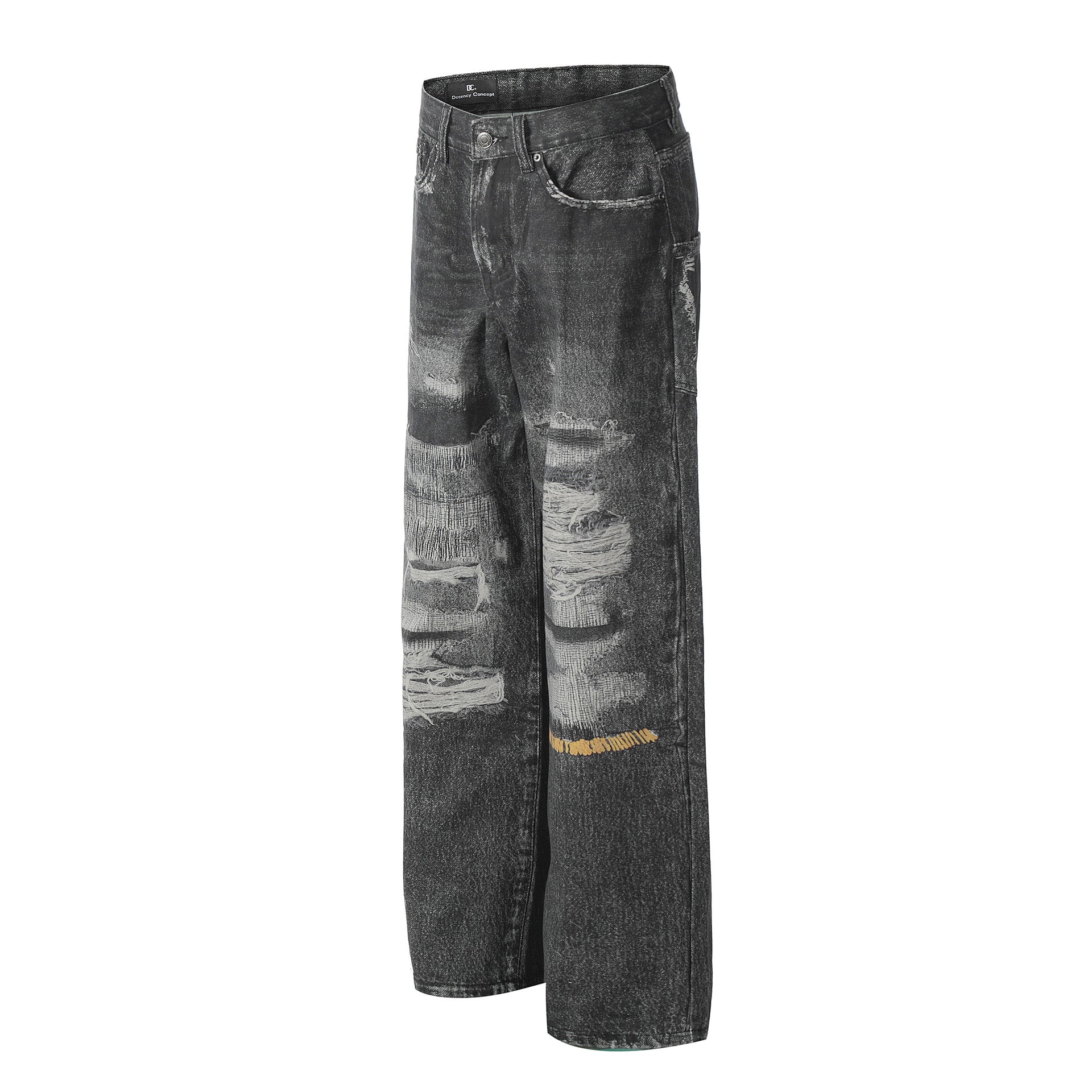 Men's And Women's Loose Fashion Straight Jeans