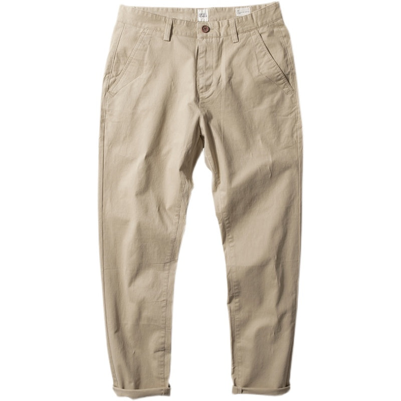 Micro Stretch Men's Casual Pants Slim Fit