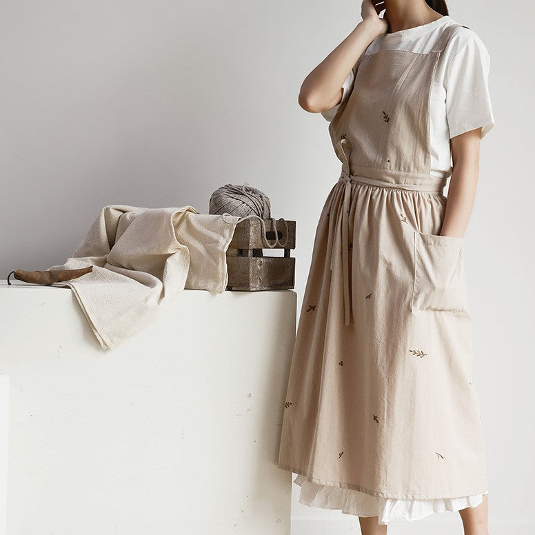 Household Cotton And Linen Waterproof Apron
