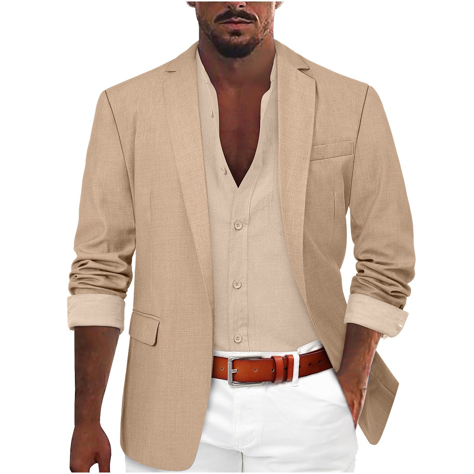 Men's Leisure Suit Fashion Personality Coat