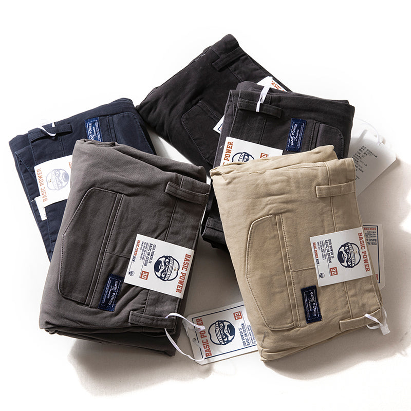 Micro Stretch Men's Casual Pants Slim Fit