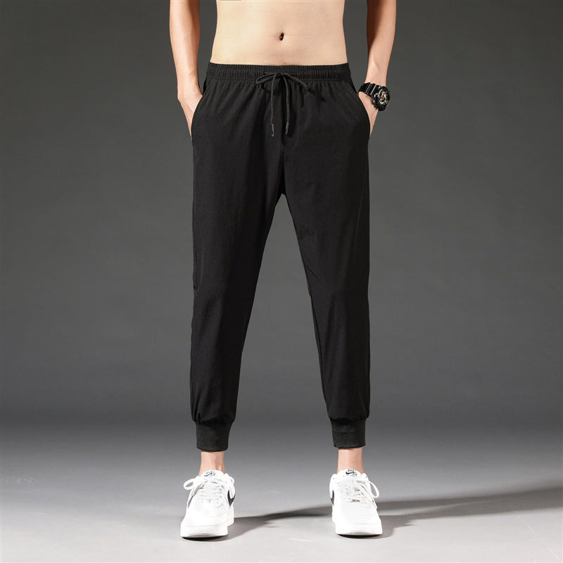 Loose Cropped Harem Pants Ankle-banded Versatile I Casual Pants for men