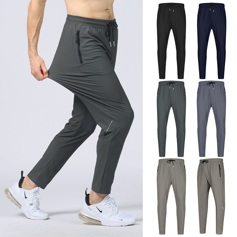 Ice Silk Exercise Workout Pants for men