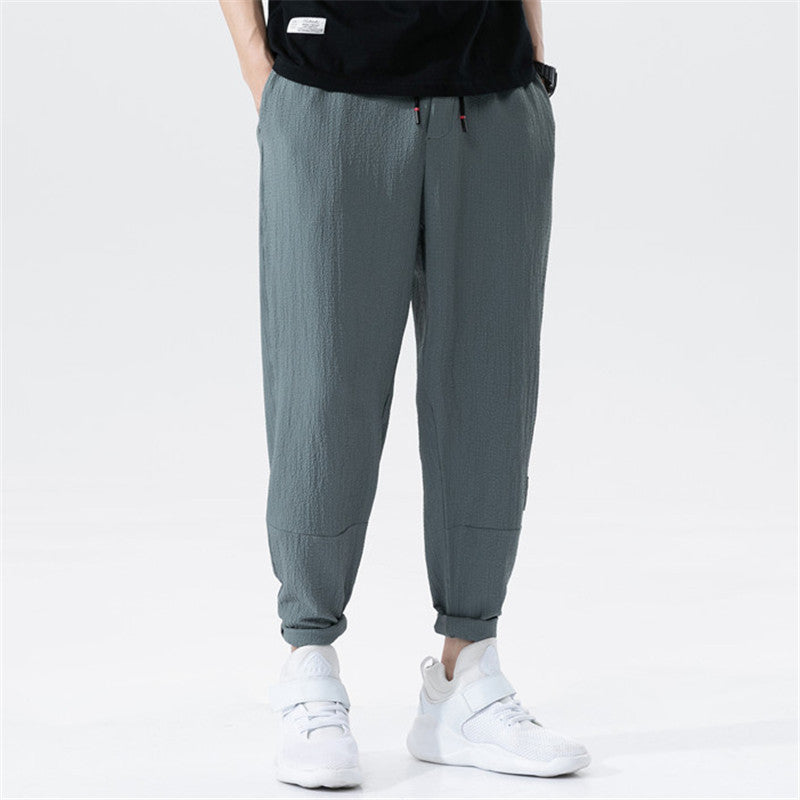 Men's Korean-style Trendy Summer Coat Slim-fitting Track Pants