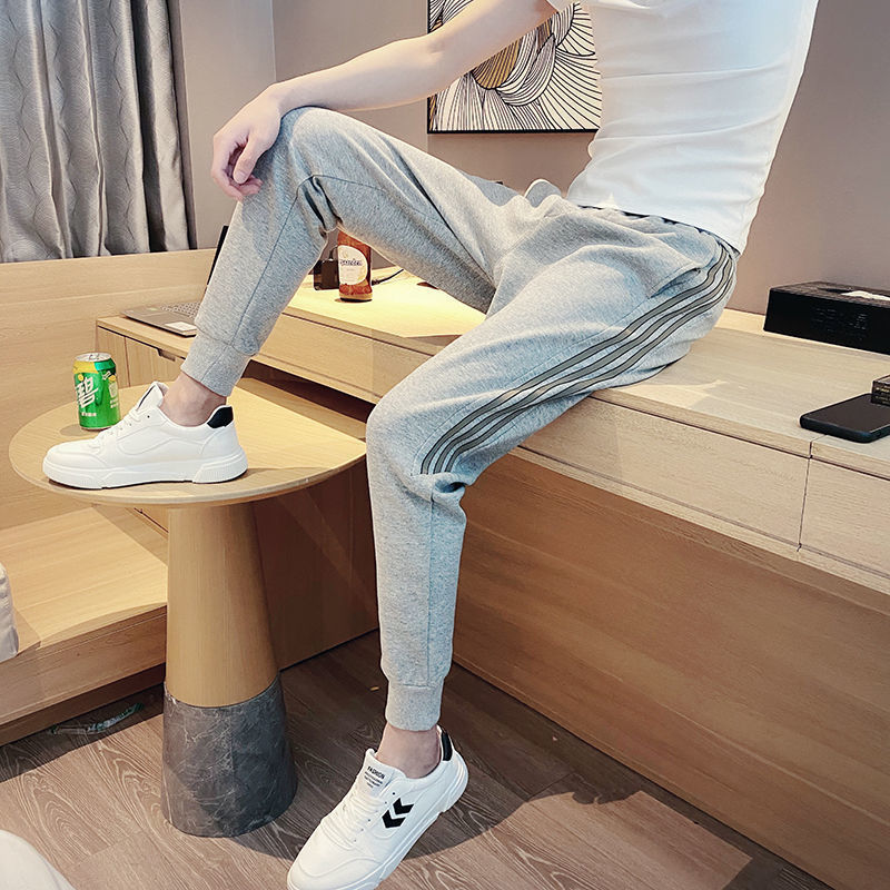 Fashion Men's Color Matching Ankle Banded Pants
