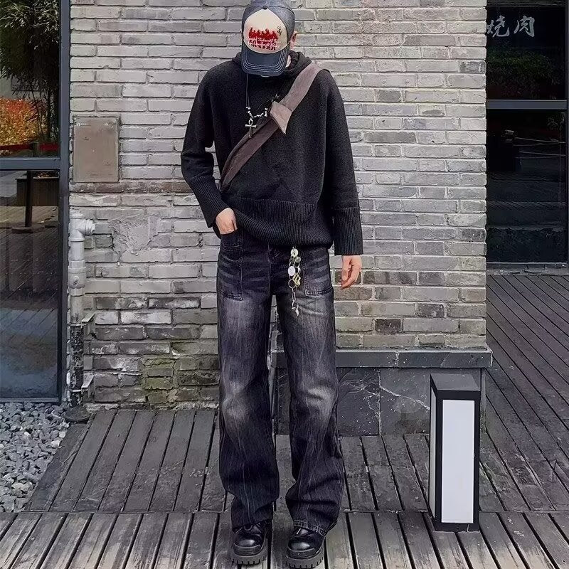 Jeans Retro Loose Men And Women Straight