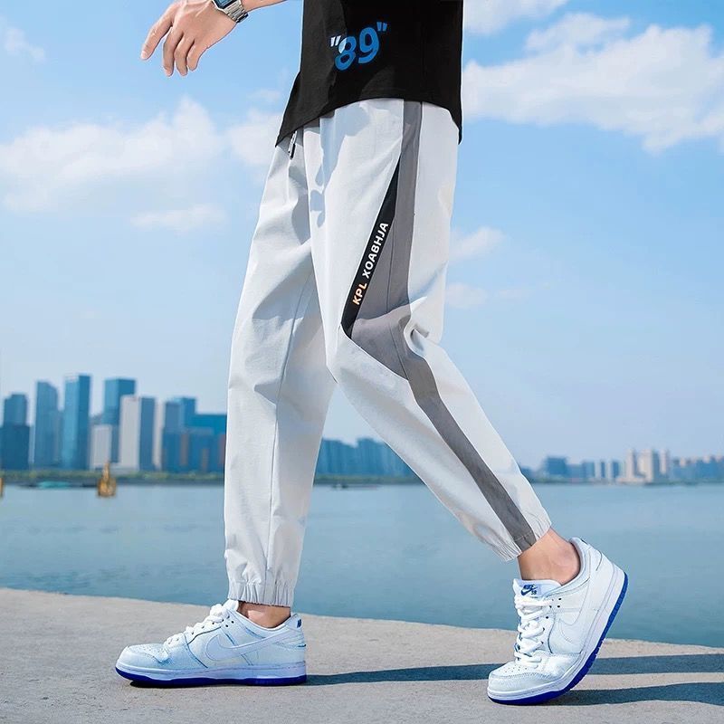 Loose Cropped Harem Pants Ankle-banded Versatile I Casual Pants for men