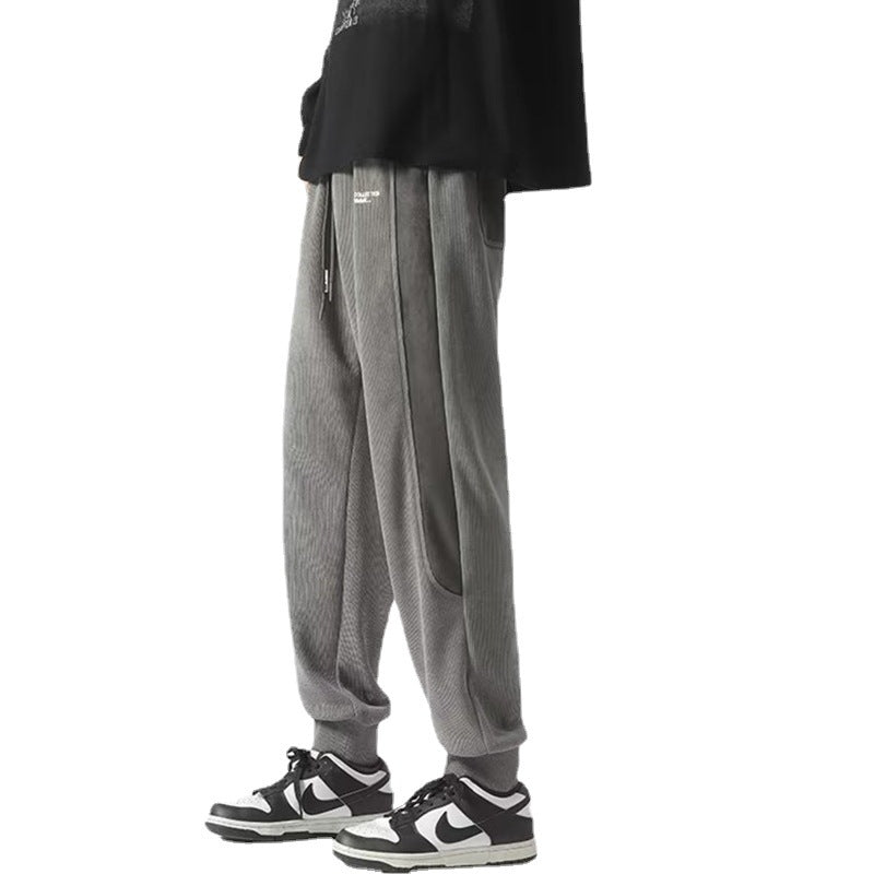 Men's Ankle-tied Pants Loose Casual Trousers