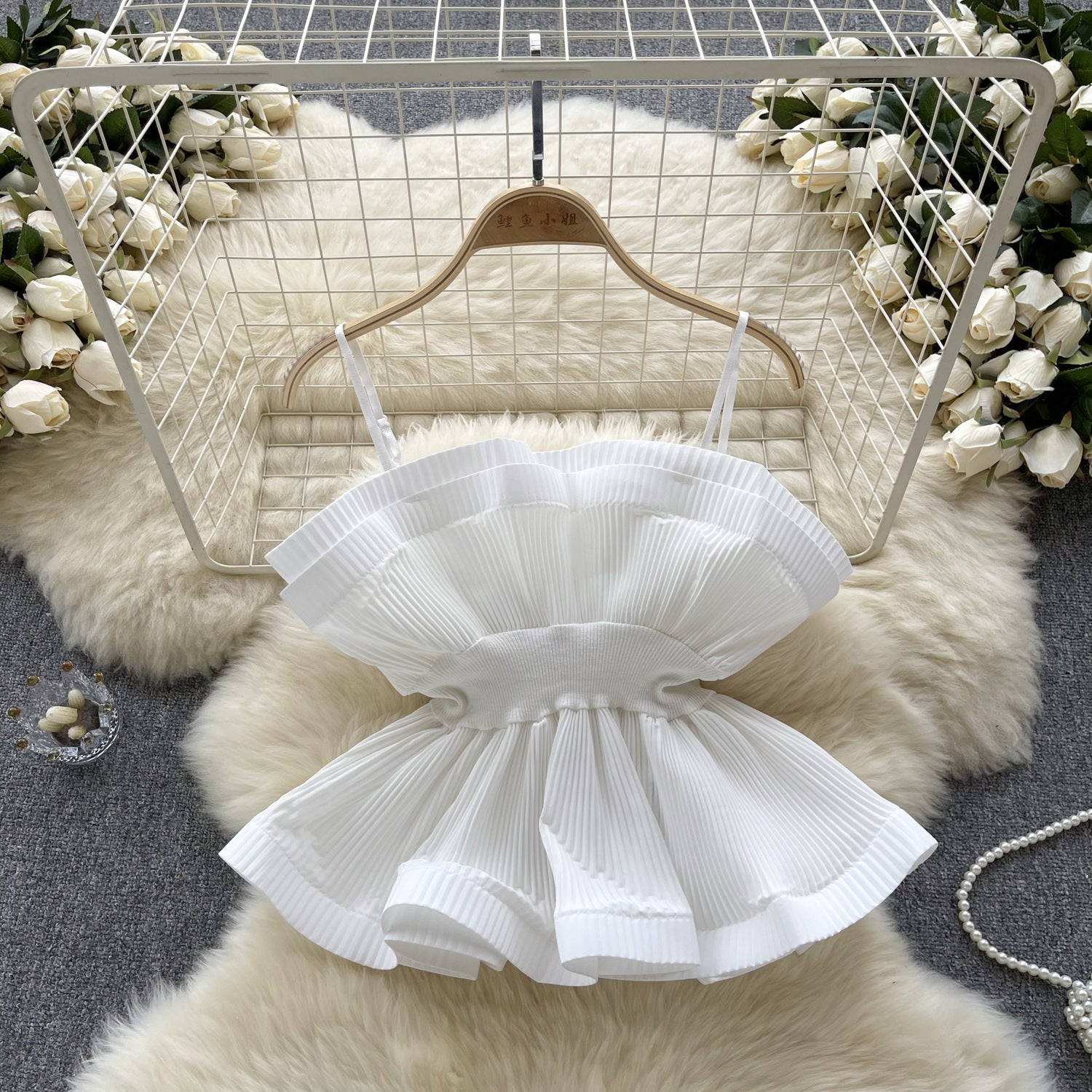 Vacation Style Suspender Top Women's Wear European And American Ins