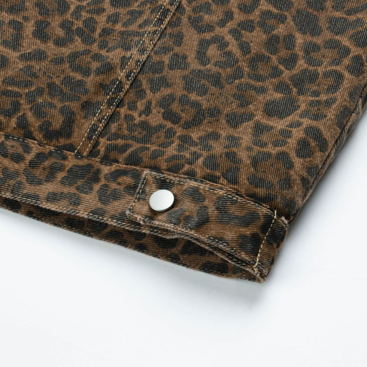 Vintage Leopard Print Thickened Loose Jacket Coat