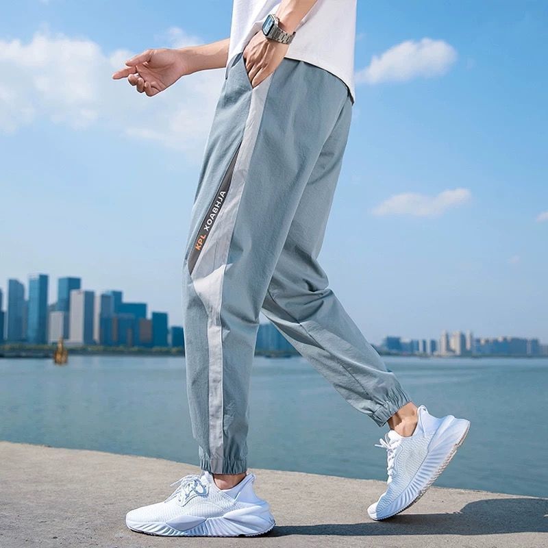 Loose Cropped Harem Pants Ankle-banded Versatile I Casual Pants for men