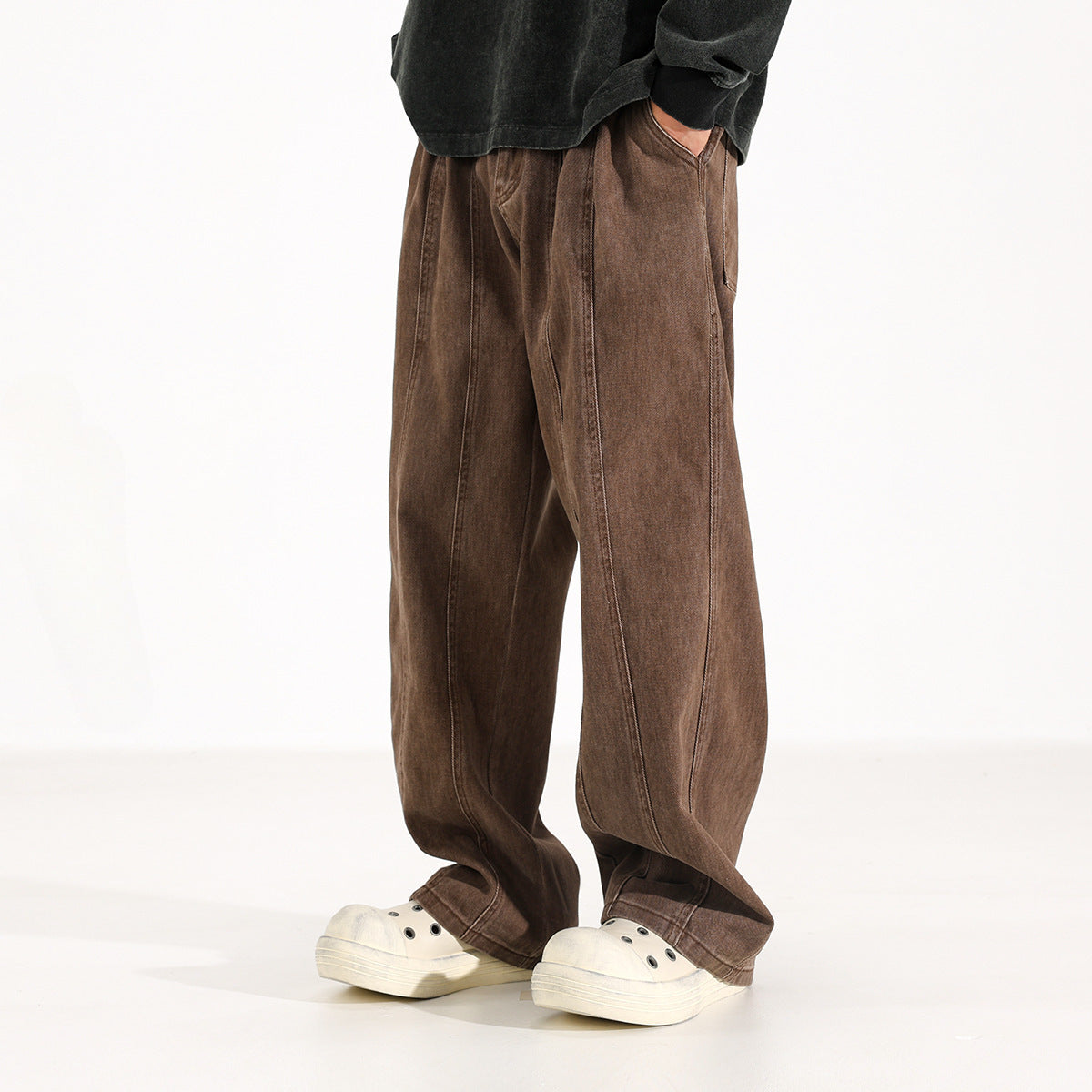 Maillard American Retro Drooping Straight Jeans