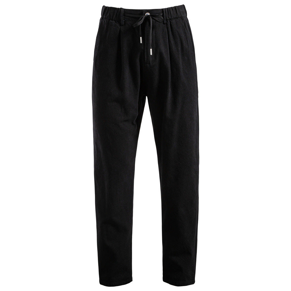 Men's Cotton And Linen Casual Trousers