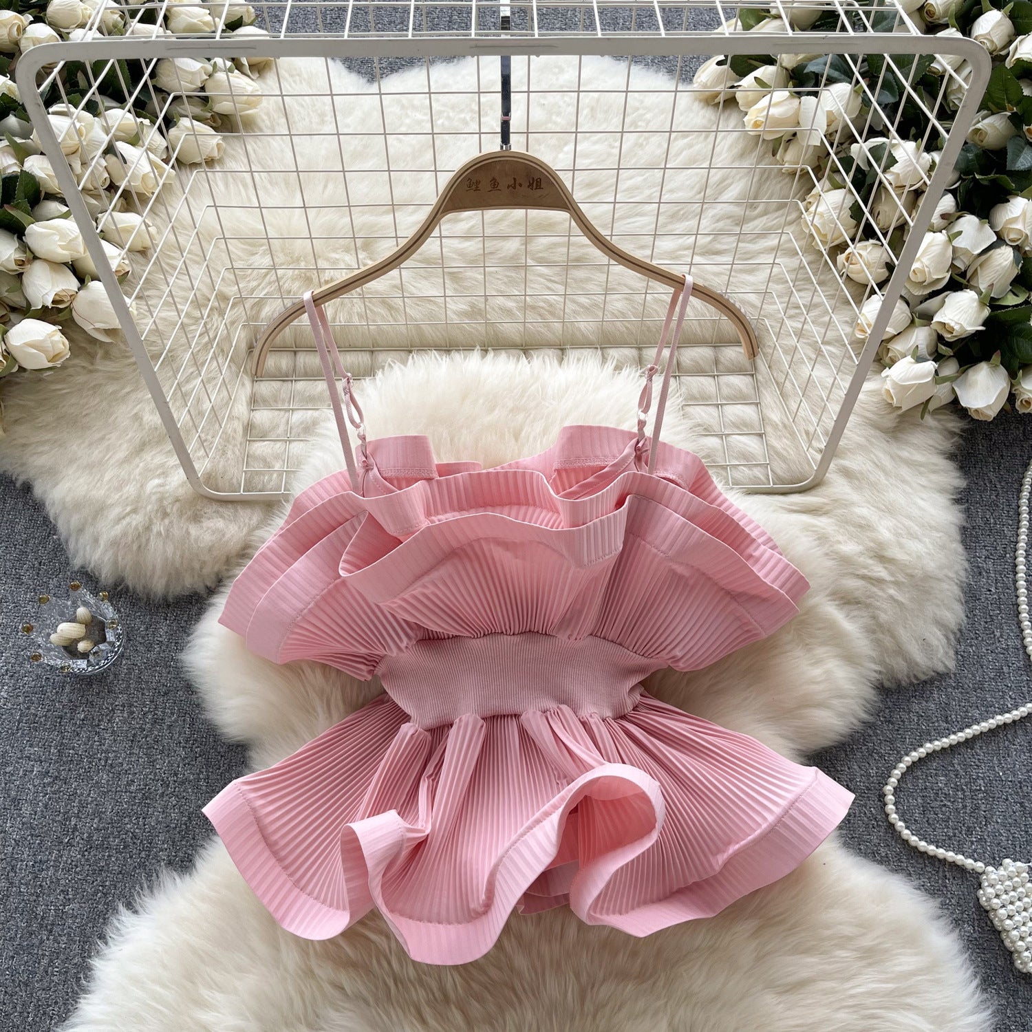 Vacation Style Suspender Top Women's Wear European And American Ins