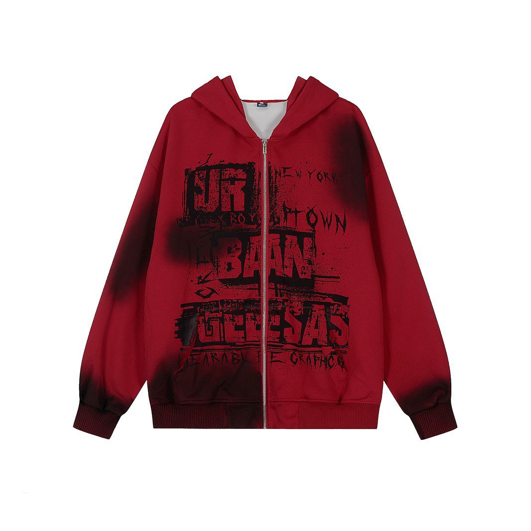 Retro Simple Loose Hoodie Coat