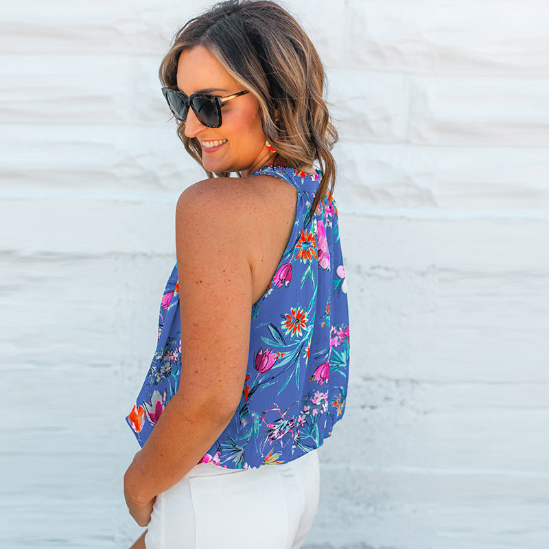 European And American Leisure Loose All-matching Sleeveless Top